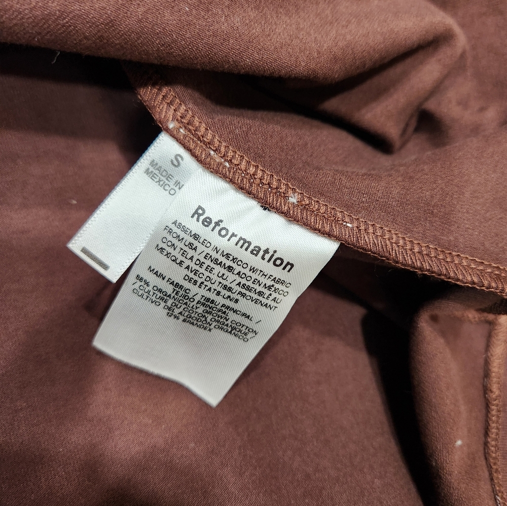 Reformation Brown Foster Knit Skirt - Picture 3 of 4